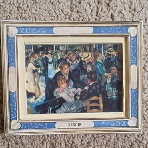 Blue and Cream Framed 'Renoir' Displayable Art Book